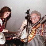 Cathy playing with Louis Marshall "Grandpa" Jones